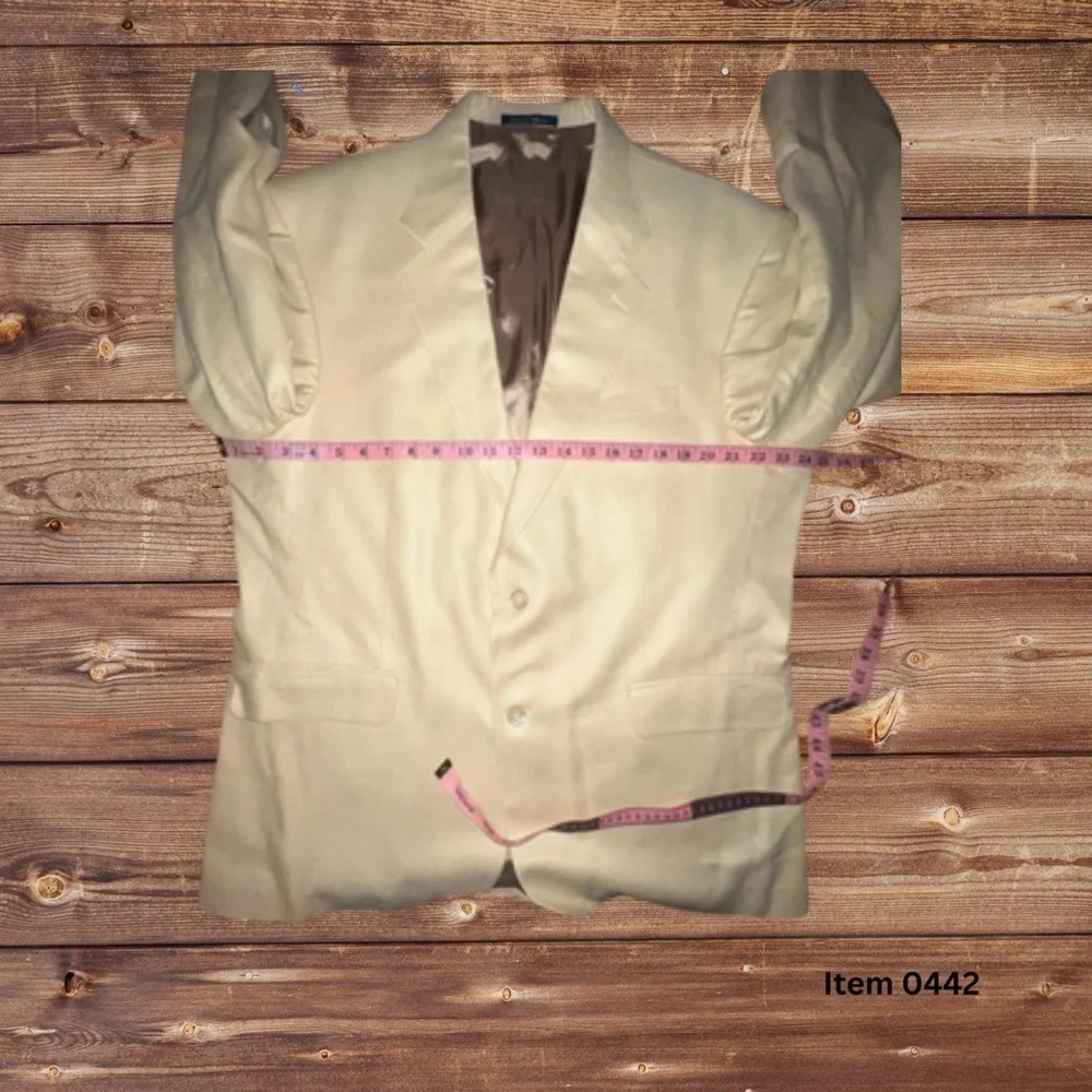 Lands’ End Beige Two-Button Blazer Men’s 46R